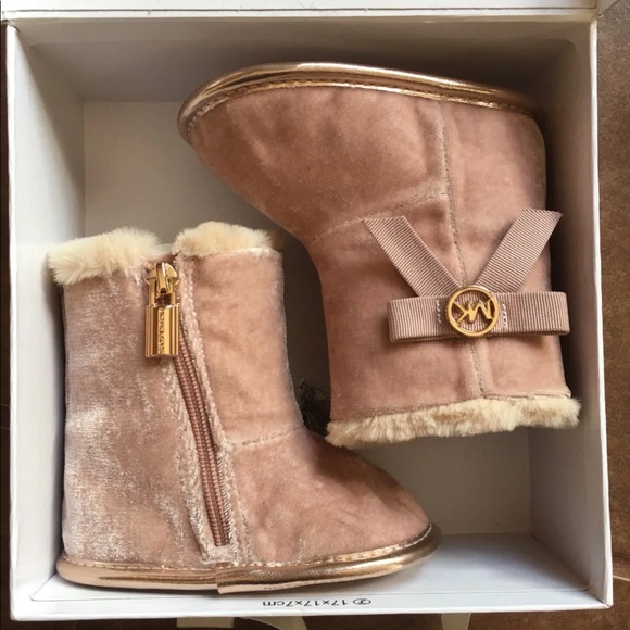 mk boots for baby girl